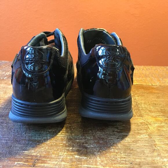 Sano by Mephisto Escape Black Patent Lace Up Sneaker Walking Shoe Womens 7.5 - Picture 4 of 12